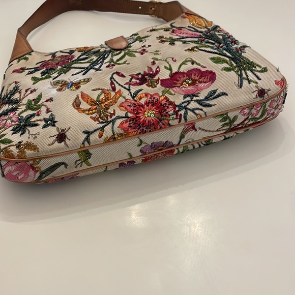 ✨GUCCI FLORA BEADED JACKIE O BAG -RARE ✨Limited Edition✨Make an offer✨ - Picture 3 of 9